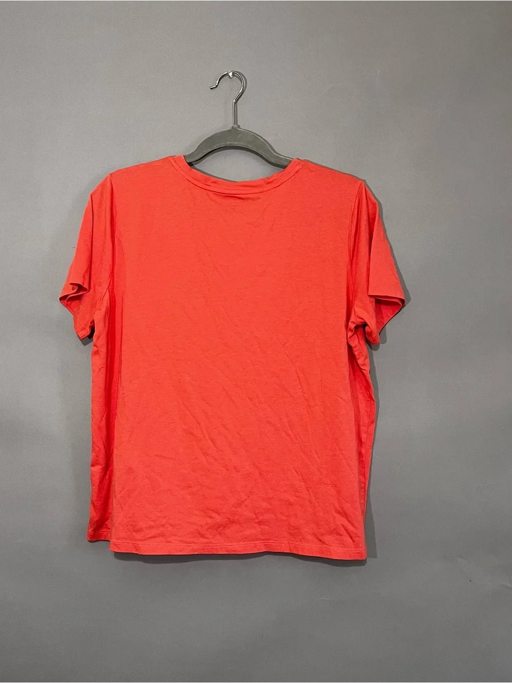 Michael Kors Coral MK Logo Tee with Sparkle Accents (pre-owned).